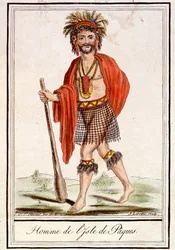 Un Hombre de la Isla de Pascua, de 